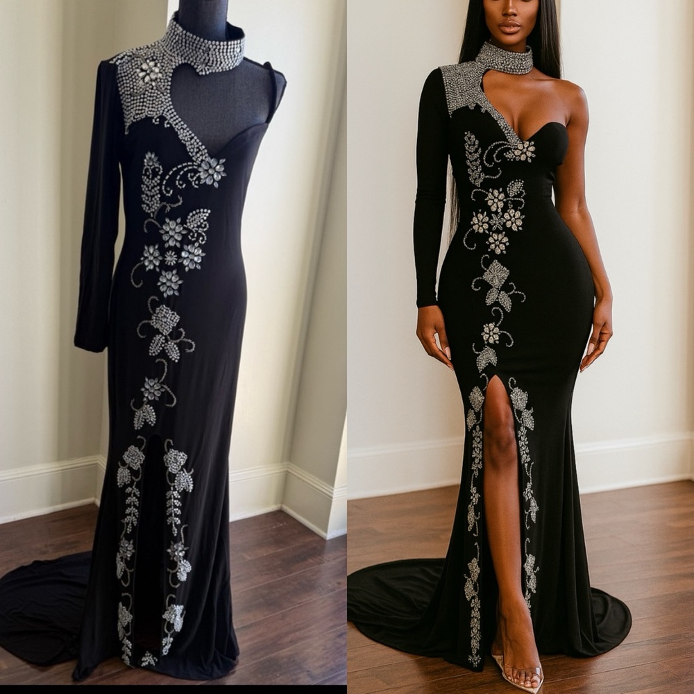 Kaftan Citra Black Gown